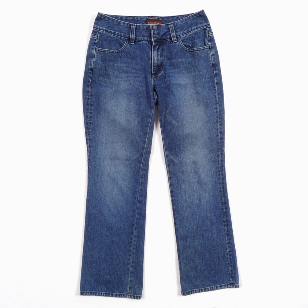 Banana Republic Jeans Bootcut 100% Cotton Size 8 Womens Vintage - Picture 2 of 8
